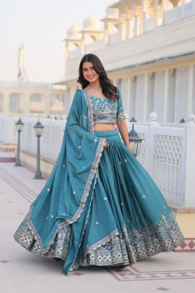 Modling Product Launching Festival Lehenga Choli